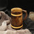 Wooden Beer Mug with Antique Golden Thread