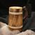 Wooden Beer Mug with Jute Thread
