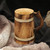 Wooden Beer Mug with Jute Thread