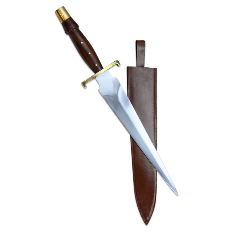 Arkansas Toothpick – Brass Guard & Pommel – Deepeeka