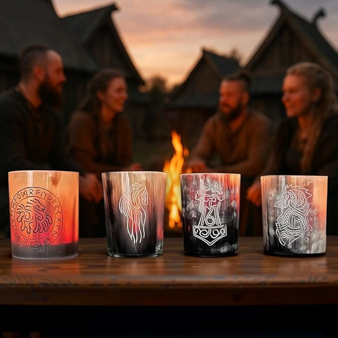 Norse Alley Viking Drinking Horn Shot Glass | Natural Ox Shot Mug | Medieval Viking Horn Cup for Mead, Ale, Beer, Whiskey | Unique Gift for Men