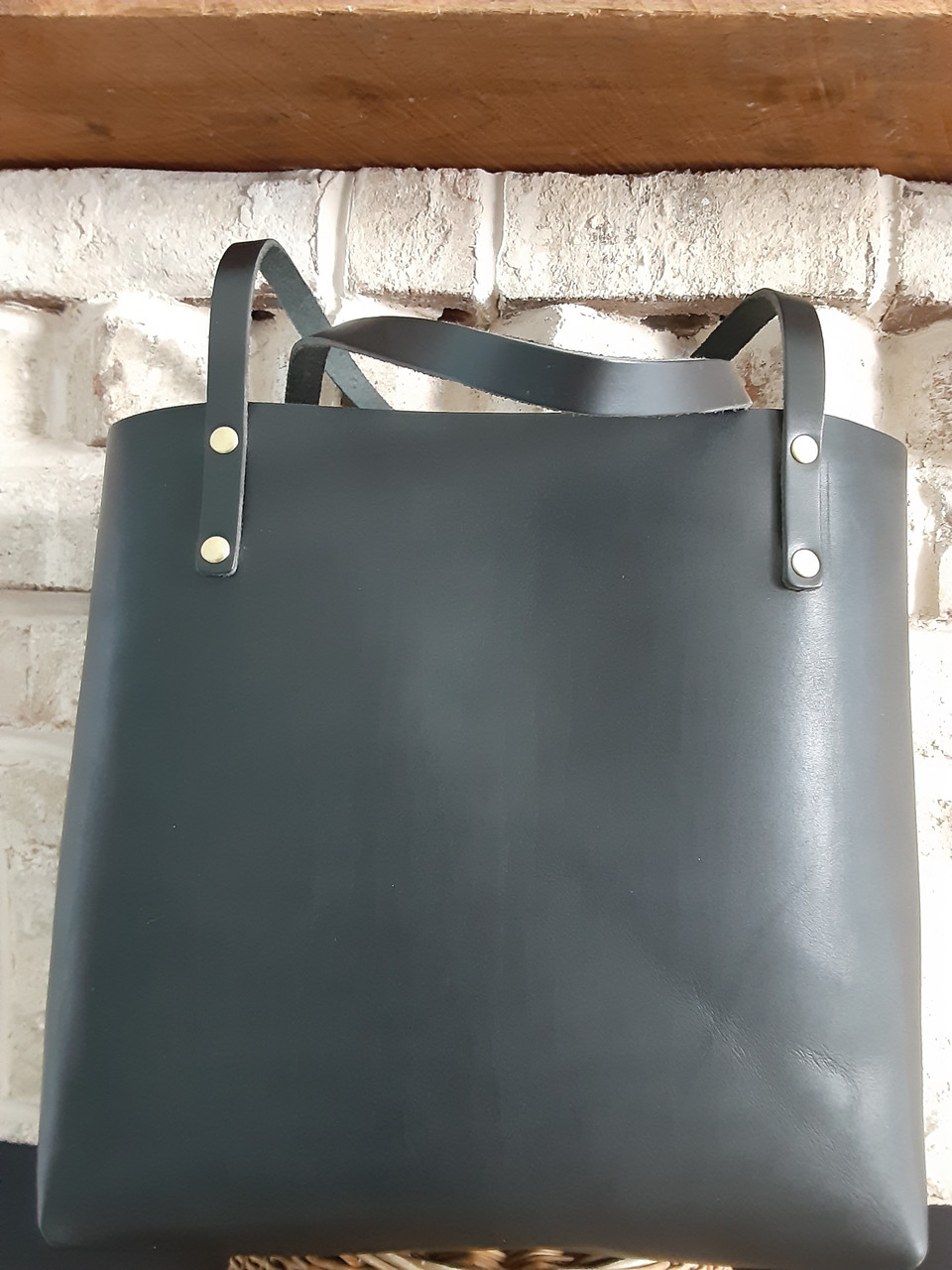 oversize leather tote