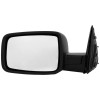 Manual Mirror Set Of 2 For 2011-2012 Ram 1500 Left And Right Manual Fold Black