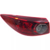 Tail Light Set For 2014-2015 Mazda 3 LH RH Inner Outer Clear/Red Halogen CAPA