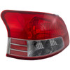 Halogen Tail Light For 2007-2011 Toyota Yaris Sedan Left Clear & Red Lens CAPA