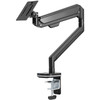 VEVOR Single Monitor Mount with USB, Supports 13"-35" Screen, Adjustable Gas Spring Monitor Arm, Holds up to 26.4 lbs, Monitor Arm Desk Mount with C-Clamp/Grommet Mounting Base, VESA Mount 75/100mm