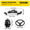 VEVOR Hydraulic Outboard Steering Kit 300HP, Hydraulic Steering Kit Helm Pump,Hydraulic Boat Steering Kit with 22 Feet Hydraulic Steering Hose for Boat Steering System