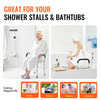 VEVOR Shower Chair, Shower Seat with Back, Adjustable Height Shower Stool, Shower Chair for Inside Shower Bathtub, Non-slip Bathroom Bench Bath Chair for Elderly Disabled Handicap, 350 LBS Capacity