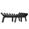 VEVOR Fireplace Log Grate, 30 inch Heavy Duty Fireplace Grate with 6 Support Legs, 3/4“ Solid Powder-coated Steel Bars, Log Firewood Burning Rack Holder for Indoor and Outdoor Fireplace