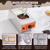 VEVOR Chocolate Tempering Machine, 9 Lbs 2 Tanks Chocolate Melting Pot with TEMP Control 86~185?, 800W Stainless Steel Electric Commercial Food Warmer For Chocolate/Milk/Cream Melting and Heating