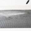 VEVOR Diamond-Plate Rubber Flooring Roll, 3 mm x 4 ft x 8 ft Garage Floor Mat, SBR Rubber Garage Flooring Roll, Easy to Clean, Diamond Plate Rubber Mat for Under Cars, Garage Industry Gym, Black