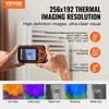 VEVOR Thermal Imaging Camera, 256 x 192 IR Resolution Pocket Infrared Thermal Imager with WiFi, 25Hz Refresh Rate Thermal Camera Pocket with 3.2" Touch Screen, 0.3MP Visual Camera, -4?-1022?, IP54