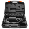 VEVOR Torque Multiplier, 1 Inch Drive Lug Nut Wrench/Multiplier Heavy Duty Torque Multiplier Wrench Set, 1:64 6,800N.m Lug Nut Remover, Includes 8 Sockets (24-38mm) and Storage Case