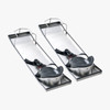 VEVOR Concrete Knee Boards 28'' x 8'' Slider Knee Boards, Kneeler Board Stainless Steel Concrete Sliders 2 Pair of Moving Sliders w/Concrete Knee Pads & Board Straps for Cement & Concrete Finishing