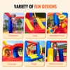 VEVOR Inflatable Bounce House, Outdoor High Quality Playhouse Trampoline, Jumping Bouncer with Blower, Slide, and Storage Bag, Family Backyard Bouncy Castle, for Kid Ages 3-8 Years, 160x94x96 inch