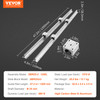 VEVOR Linear Guide Rail Set, SBR25 1200mm, 2 PCS 47.2 in/1200mm SBR25 Guide Rails and 4 PCS SBR25UU Slide Blocks, Linear Rails and Bearings Kit for Automated Machines DIY Project CNC Router Machines