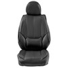 VEVOR Seat Covers, Universal Car Seat Covers Front Seats, 6pcs Faux Leather Seat Cover, Full Enclosed Design, Detachable Headrest and Airbag Compatible, for Most Cars SUVs and Trucks Black