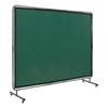 VEVOR Welding Screen with Frame, 6' x 8' Welding Curtain Screen, Flame-Resistant Vinyl Welding Protection Screen on 4 Swivel Wheels (2 Lockable), Moveable & Professional for Workshop/Industrial, Green