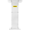 VEVOR Acrylic Podium 45" Tall Plexiglass Podium 26.8"x15" Table Acrylic Pulpits for Churches with 8 mm Thick Acrylic Board Acrylic Podiums and Lecterns Design for Lecture Recital Speech & Presentation