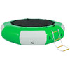 VEVOR 13ft Inflatable Water Bouncer, Green Water Trampoline Splash Padded Inflatable Bouncer Bounce Swim Platform for Water Sports