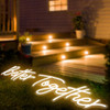 VEVOR Better Together Neon Sign, 24" x 10" + 17" x 9" Warm White LED lights Sign, Adjustable Brightness with Remote Control and 12V Power Adapter, Used for Home, Party, Wedding, and Bar Decoration