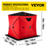 VEVOR 2-Person Ice Fishing Shelter Tent Portable Pop Up House Outdoor Fish Equipment