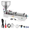 VEVOR Pneumatic Liquid Paste Filling Machine 50-500ML Volume, Horizontal Cream Filling Machine with 30L Hopper, Pneumatic liquid Filling Machine for Water Oil Cream etc.