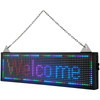 VEVOR LED Scrolling Sign, 27" x 8" WiFi & USB Control, Full Color P10 Programmable Display, Indoor High Resolution Message Board, High Brightness Electronic Sign, Perfect Solution for Advertising