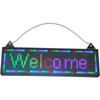 VEVOR LED Scrolling Sign, 27" x 8" WiFi & USB Control, Full Color P10 Programmable Display, Indoor High Resolution Message Board, High Brightness Electronic Sign, Perfect Solution for Advertising