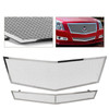 VEVOR Mesh Grille Combo Fits 2008-2013 Cadillac CTS Stainless Steel Upper+Lower Bumper