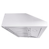 VEVOR Under Cabinet Range Hood, Dual Motors Ductless Kitchen Stove Vent, Stainless Steel Permanent Filter with 3-Speed Exhaust Fan, 2 Baffle Filters, LED Lights, Touch Control Panel, Silver (30 inch)