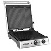 VEVOR Commercial Electric Griddle, 14.5" 1500W Indoor Countertop Grill, Stainless Steel Restaurant Teppanyaki Grill with Non Stick Iron Cooking Plate, 0-446? Adjustable Temperature Control, 120V