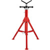 VEVOR V Head Pipe Stand 1/8"-12" Capacity,Adjustable Height 28"-52”,Pipe Jack Stands 2500 lb. Load Capacity,Portable Folding Pipe Stands, Carbon Steel Body More Durable