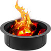 VEVOR Fire Pit Ring 42-Inch Outer/36-Inch Inner Diameter, Fire Pit Insert 3.0mm Thick Heavy Duty Solid Steel, Fire Pit Liner DIY Campfire Ring Above or In-Ground for Outdoor