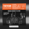 VEVOR 1.5HP Pool Pump Motor 115/230V 12.8/6.4A 56Y 3450RPM 90?F/250V Capacitor
