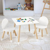 VEVOR Kids Table and 2 Chairs Set, Toddler Table and Chair Set, Children Multi-Activity Table for Art, Craft, Reading, Learning, 1 Table and 2 Chairs