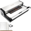 VEVOR Vacuum Sealer Machine, 95Kpa 350W Powerful Dual Pump and Dual Sealing, Dry and Moist Food Storage, Automatic and Manual Air Sealing System with Built-in Cutter, with Seal Bag and External Hose