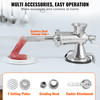 VEVOR Manual Meat Grinder, 304 Stainless Steel Hand Meat Grinder with Suction Cup + Steel Table Clamp, Meat Mincer Sausage Maker & 2 Cutting Plates, Sausage Tube, Grinding Head for Beef Pepper Cookie