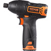 VEVOR Cordless Impact Driver, 12V 7Nm 1000in-lbs High Torque, Electric Impact Driver Set with LED Light, Battery, Charger, Magnetic Connector, Bits, and Tool Bag, for Screw Fastening and Loosening