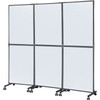 VEVOR Acoustic Room Divider 72" x 66" Office Partition Panel 3 Pack Office Divider Wall Cool Gray Office Dividers Partition Wall Polyester & 45 Steel Cubicle Wall Reduce Noise and Visual Distractions