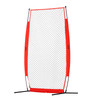 VEVOR I Screen Baseball for Batting Cage, 7x4 ft Baseball & Softball Safety Screen, Body Protector Portable Batting Screen with Carry Bag & Ground Stakes, Baseball Pitching Net for Pitchers Protection