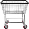 VEVOR Wire Laundry Cart 2.2 Bushel, Wire Laundry Basket With Wheels 20''x15.7''x26'', Commercial Wire Laundry Basket Cart, Galvanized Steel Frame with 5'' Casters, Wire Basket Cart for Laundry