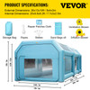 VEVOR Portable Inflatable Paint Booth, 26x13x10ft Inflatable Spray Booth, Car Paint Tent w/Air Filter System & 2 Blowers, Upgraded Blow Up Spray Booth Tent, Auto Paint Workstation, Car Parking Garage