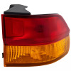 Halogen Tail Light Set For 2002-2004 Honda Odyssey Outer Amber/Red w/ Bulbs 2Pcs