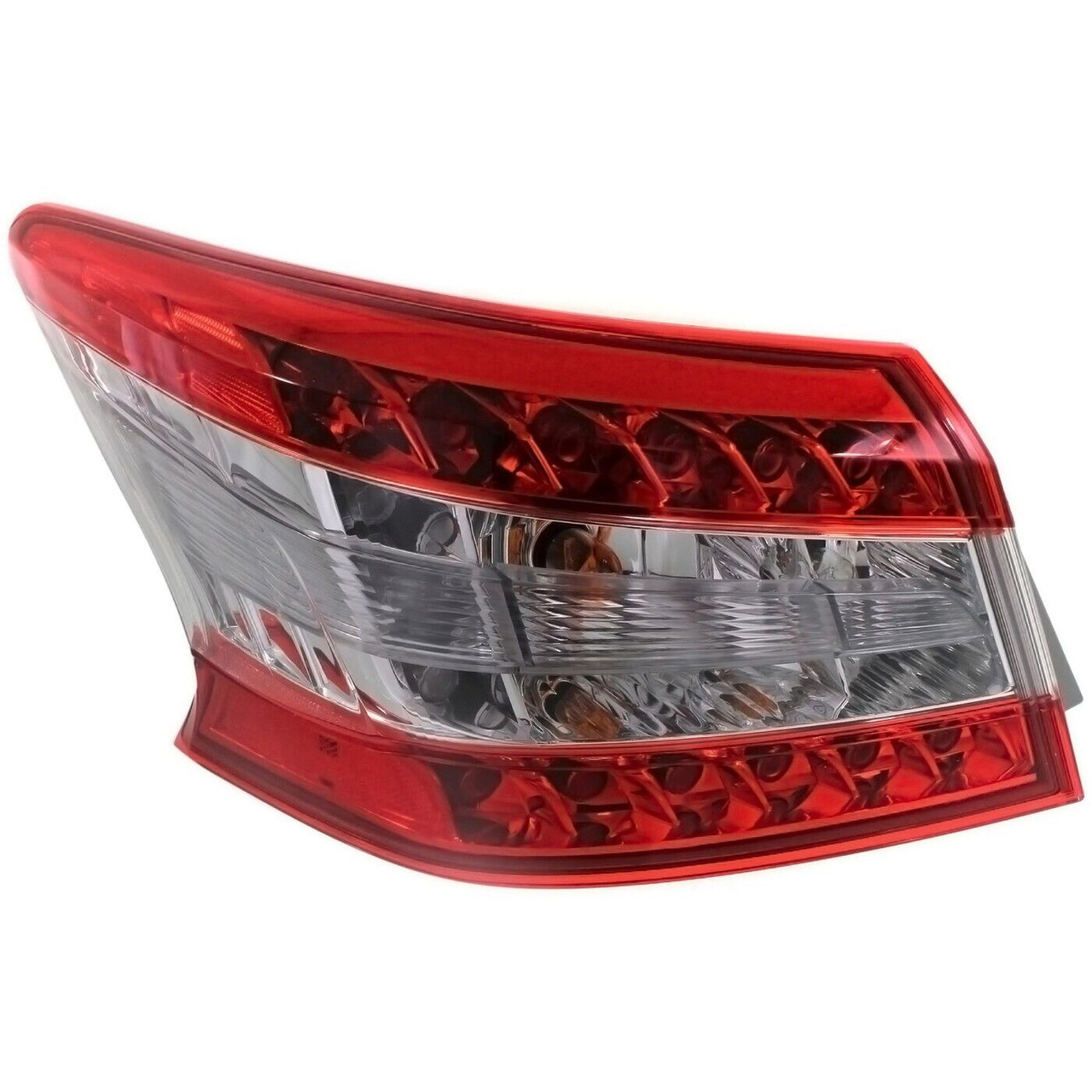 Tail Light Set For 2013-2015 Nissan Sentra Left Inner Outer Clear/Red Halogen