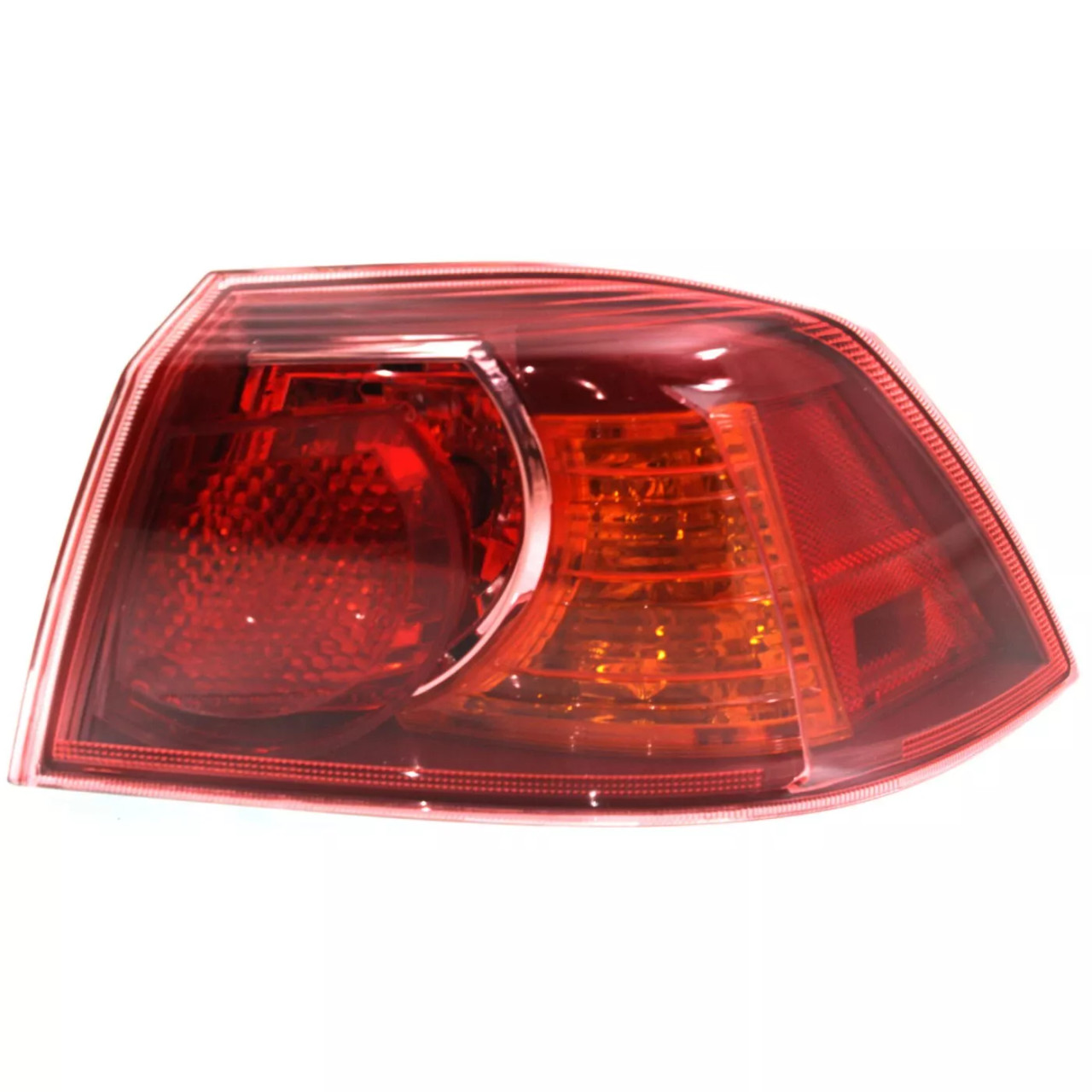 Tail Light Set For 2008-2009 Mitsubishi Lancer RH Inner Outer Clear/Red Halogen