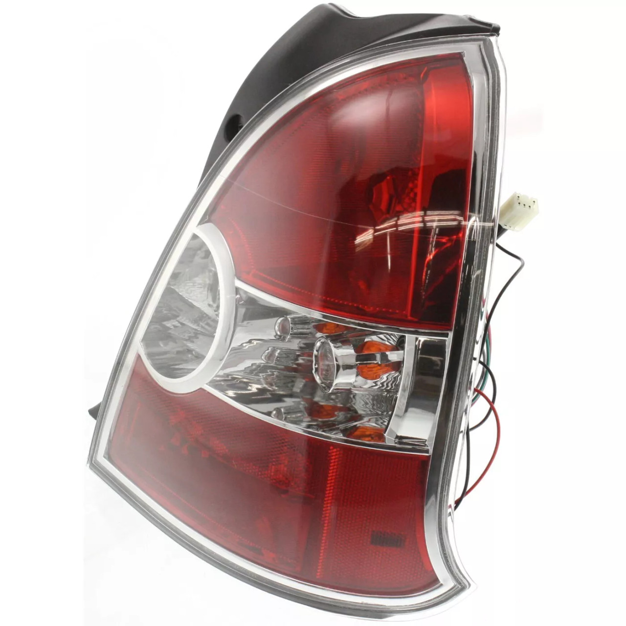 Halogen Tail Light Set For 2008-2011 Hyundai Accent Clear/Red Lens w/ Bulbs 2Pcs