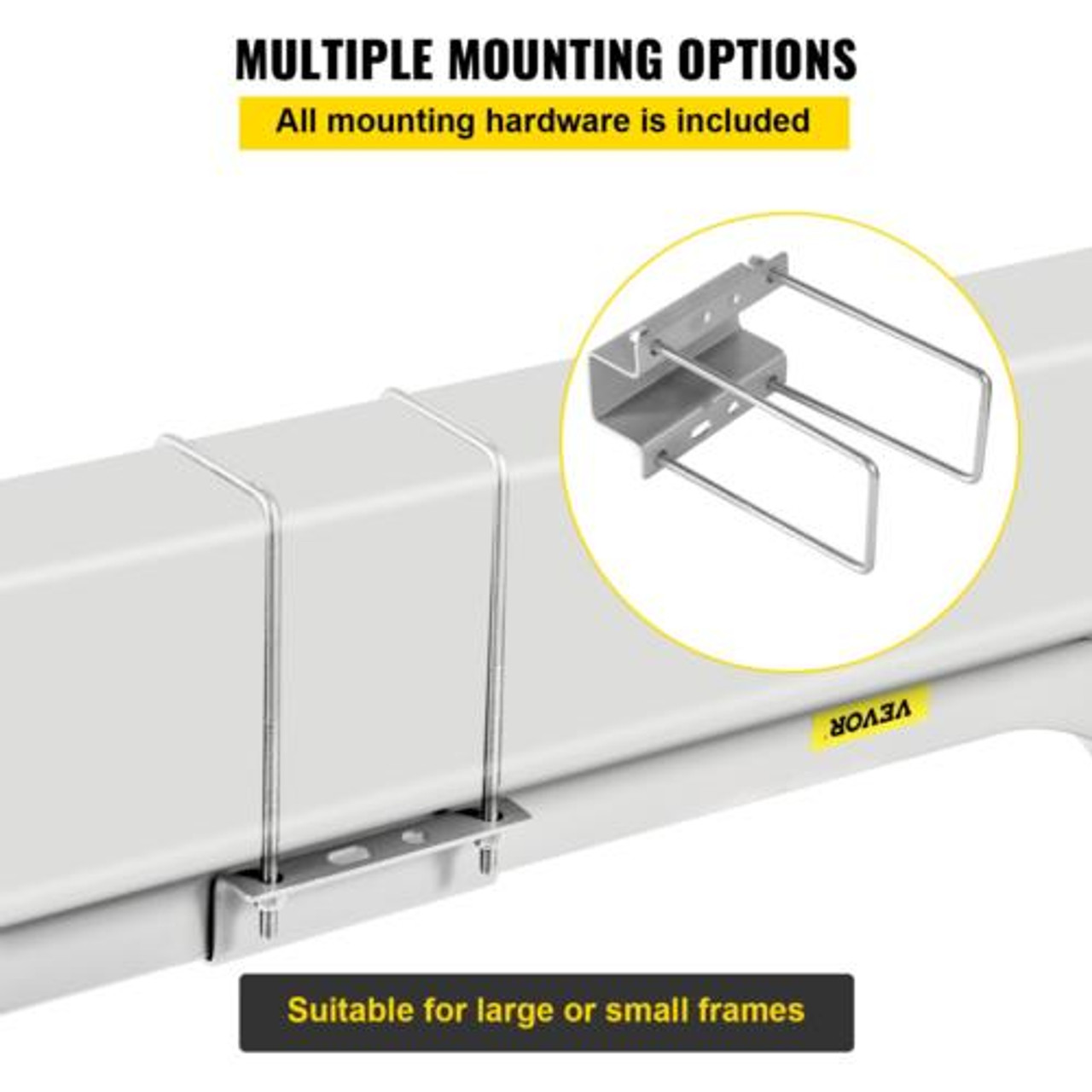 VEVOR Boat Trailer Guide on, 2PCS, Short Bunk Guide-Ons Steel Trailer Guides w/C