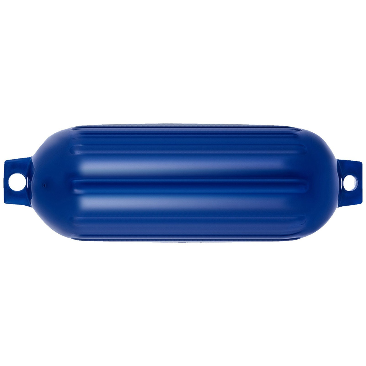 VEVOR Ribbed Twin Eyes Boat Fender Pack of 4 and Pump to Inflate (Blue,8.5 x 27 inches)
