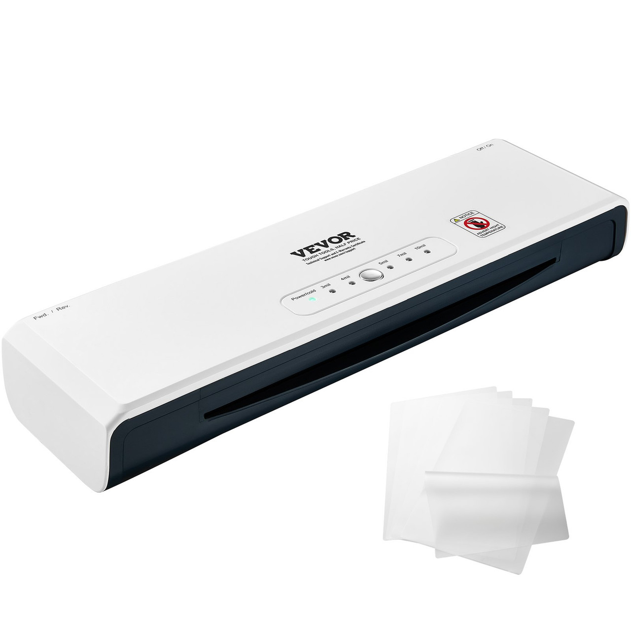 VEVOR Laminator, 13-inch Laminating Machine, 4 Rollers Hot and Cold Thermal Laminator, Quick Warm-up, Fast Laminating Machine with 3 mil Lamination Films for Home, Office, School